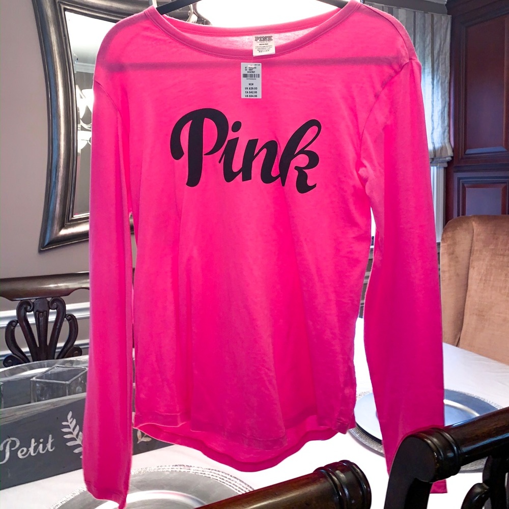 Never worn Victoria Secret Pink Long Sleeve Tee